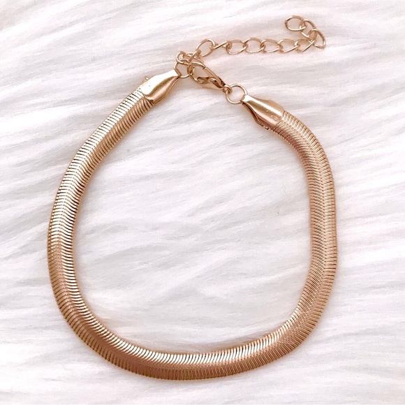 💜10/$25💜NEW Thick Flat Snake Chain Anklet - Picture 6 of 9